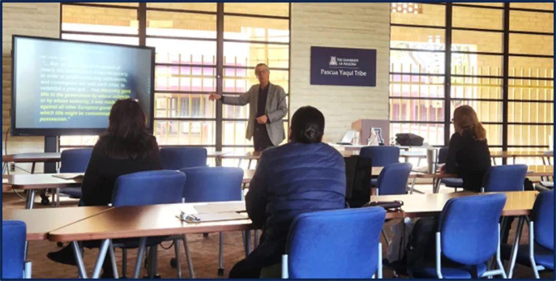 Professor Robert A Williams teaching at the PYT Tribal Microcampus (Resized)
